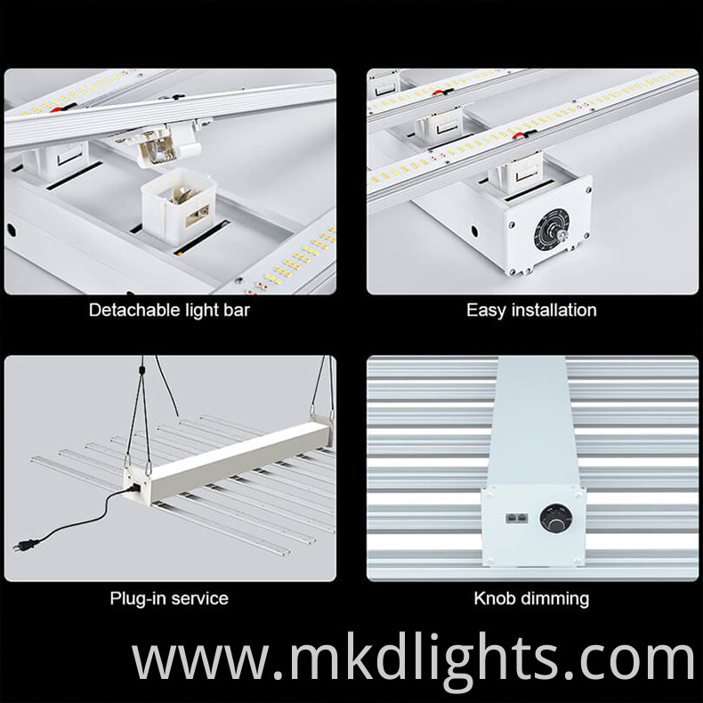 4 bar led grow light